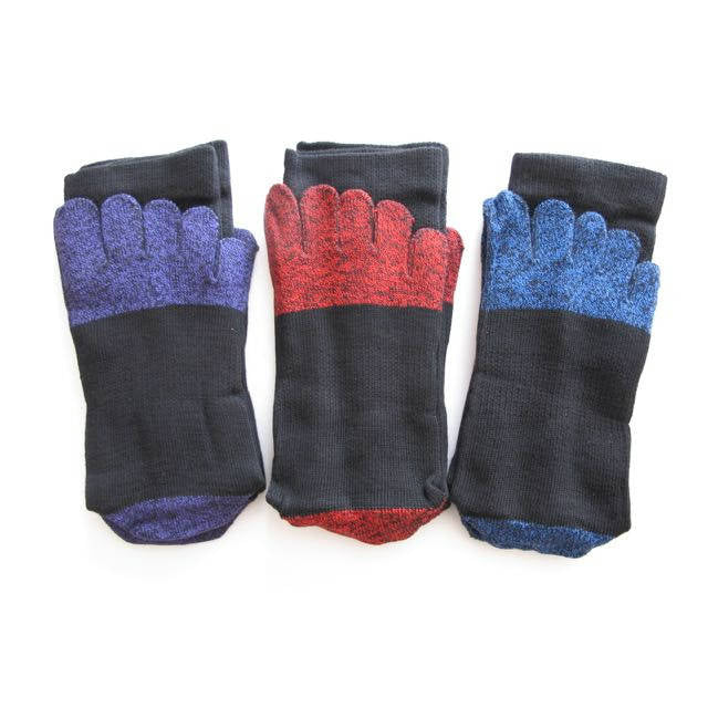 5-Toe Crew Socks - Kuroshishi (M, 3-Pack) Japan Store 5-Toe Crew Socks - Kuroshishi (M, 3-Pack) Japan Store