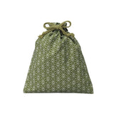 Kinchaku Bag - Asanoha (Green)