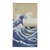 Rideaux Noren - Vague Hokusai