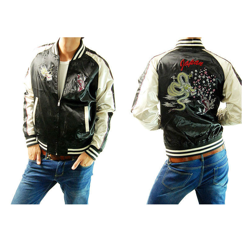 Sukajan Jacket - Dragon/Koi – Japan Zone Store