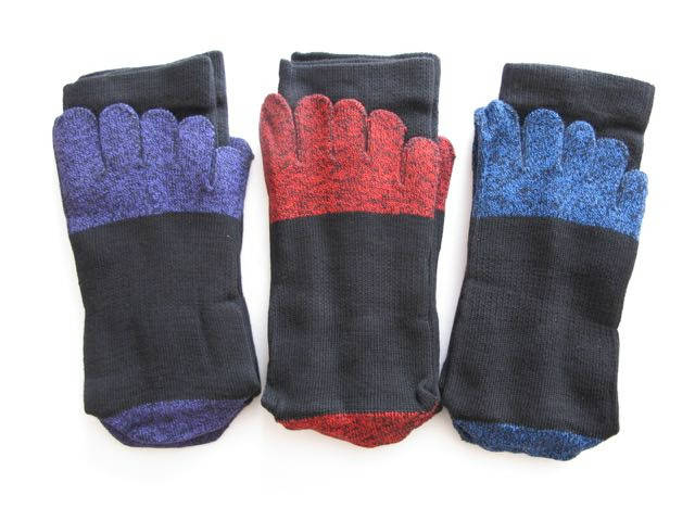 5-toe Socks, black toe socks, tabi socks,pack