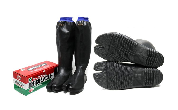 Atom Rubber Tabi,Waterproof high-top tabi boots, rain boots, fishing boots