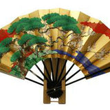 Geisha Dance Fan - Pine, Plum, Bamboo