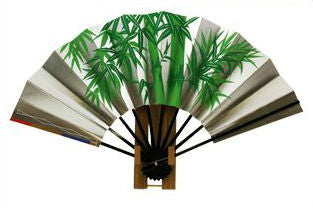 Geisha Dance Fan - Pine, Plum, Bamboo