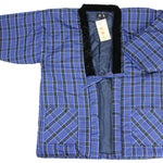 Hanten Jacket, LL, large, plaid, blue, padded jacket