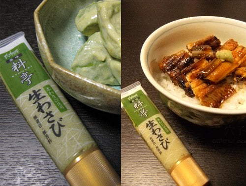 Fresh wasabi, ryotei wasabi, wasabi paste, tube