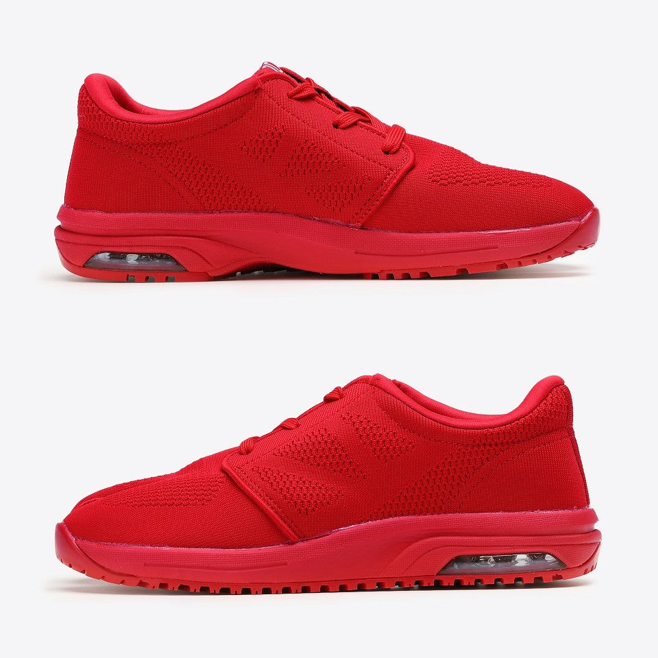 Marugo Sports Jog Air, Air Cushion, Sneaker Style Jikatabi, lace-up jikatabi, laceup tabi, red