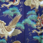 Men's Kimono, black Kimono, red, navy, Dragon & Eagle design, Japanese robe