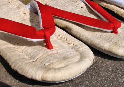 Tatami Sandals, Zori - Small Red