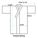 Ladies' Yukata, women's yuakata,white yukata, ryokan design, Japanese robe,cotton robe