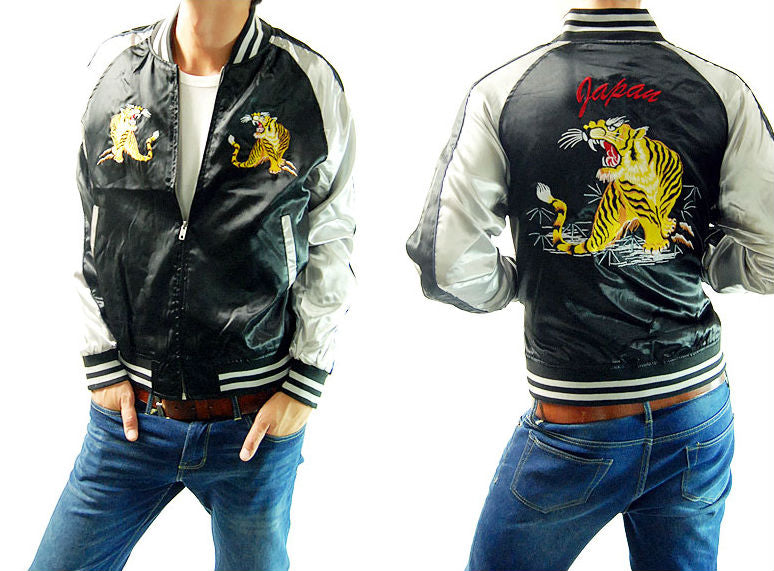 Sukajan, jacket,satin,Roaring Tiger,Japan,yokosuka jumper,sukajan jacket,bomber jacket,souvenir jacket