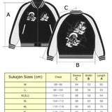 Sukajan, jacket,satin,Twin Dragons,black,silver,yokosuka jumper,sukajan jacket,bomber jacket,souvenir jacket