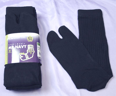 Tabi Sports Socks, navy tabi socks, tabi socks