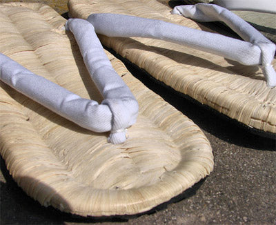 Tatami Sandals, Zori - Large White