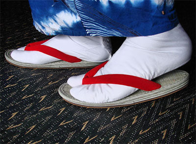 Tatami Sandals Zori Oval Red Japan Zone Store