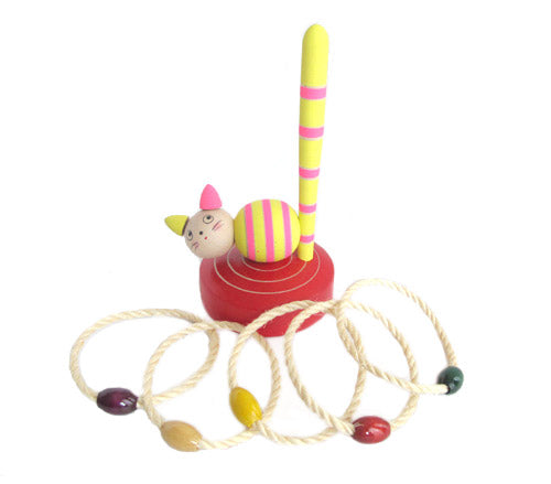 Wanage Cat, Japanese wooden toy