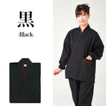 Samue, cotton, kimono, ladies, womens, black